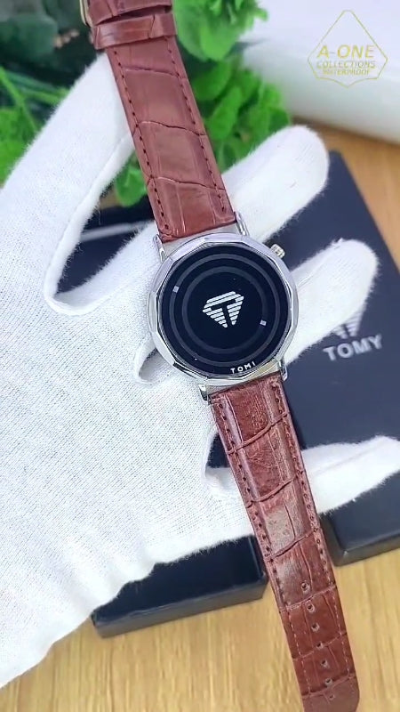 Tomi Stylish Watch Leather Strap For (Men & Women)